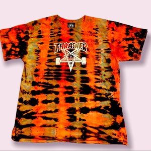 Authentic Thrasher custom X-RAY tie dye tee.